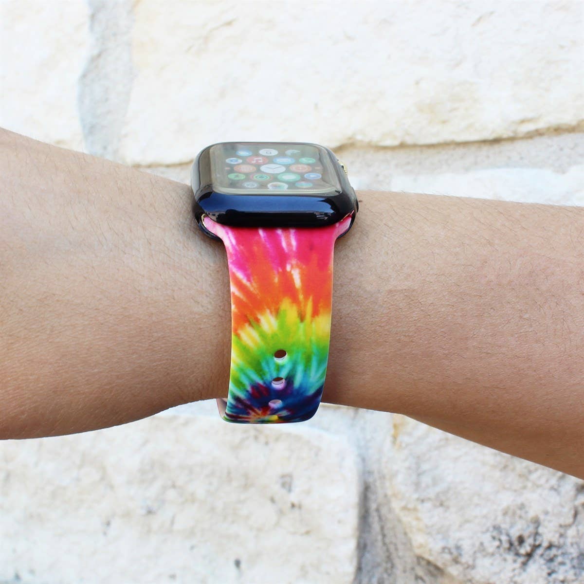 Tie Dye Silicone Printed Bands for Apple Watch