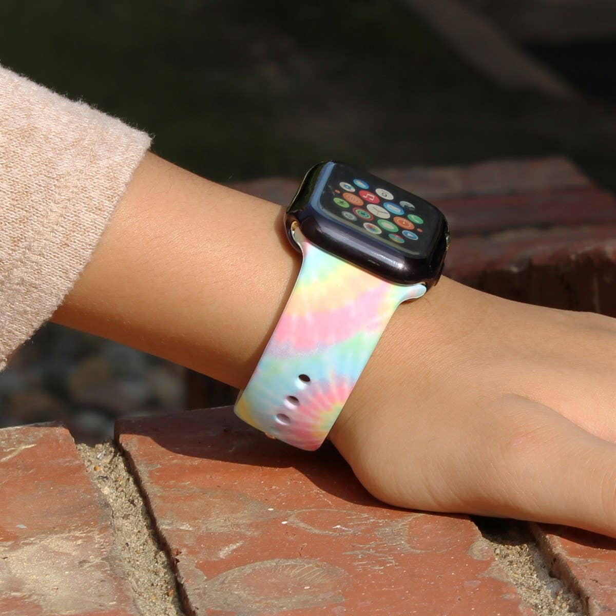 Tie Dye Silicone Printed Bands for Apple Watch