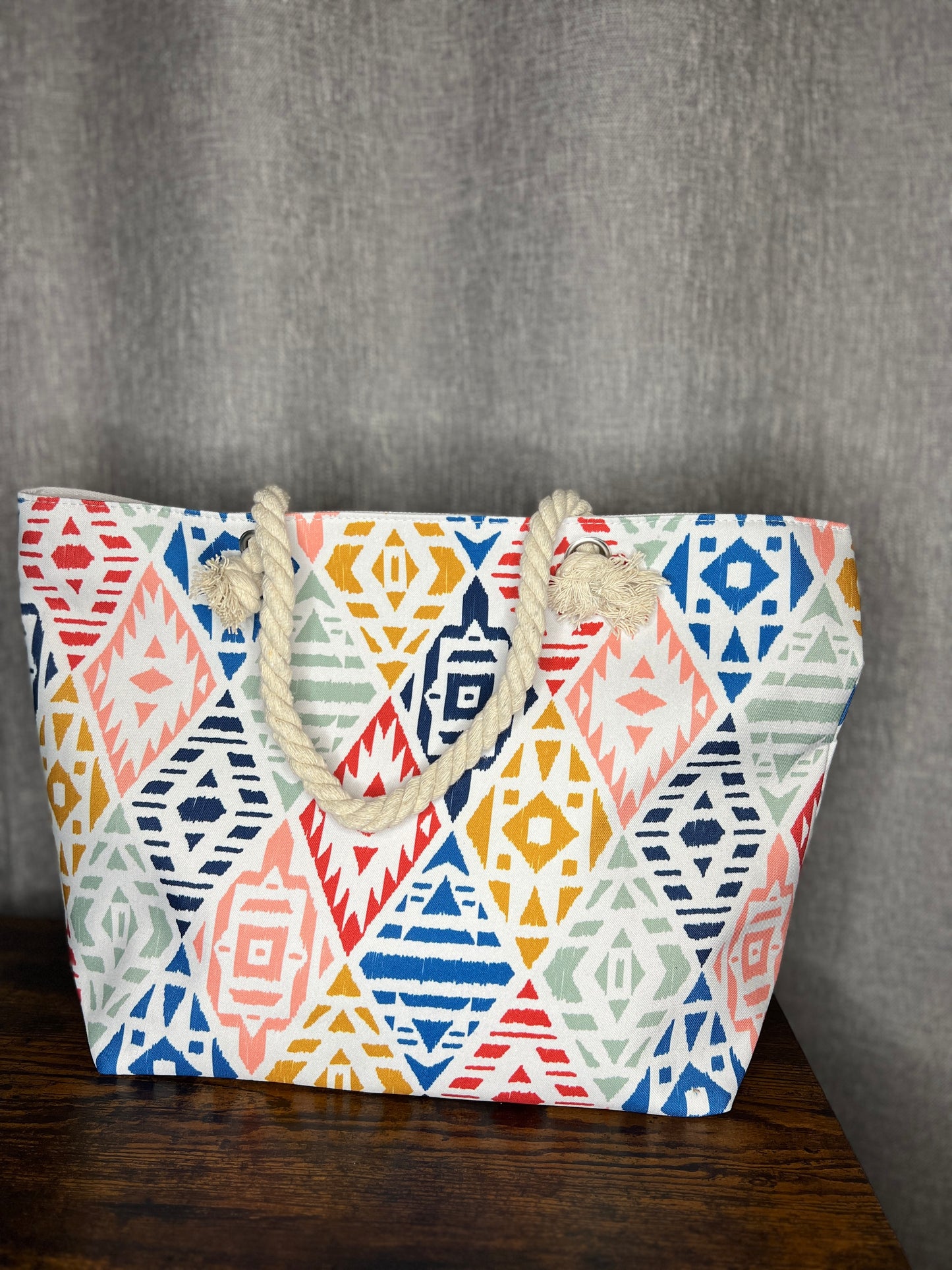 Aztec Print Tote Bag