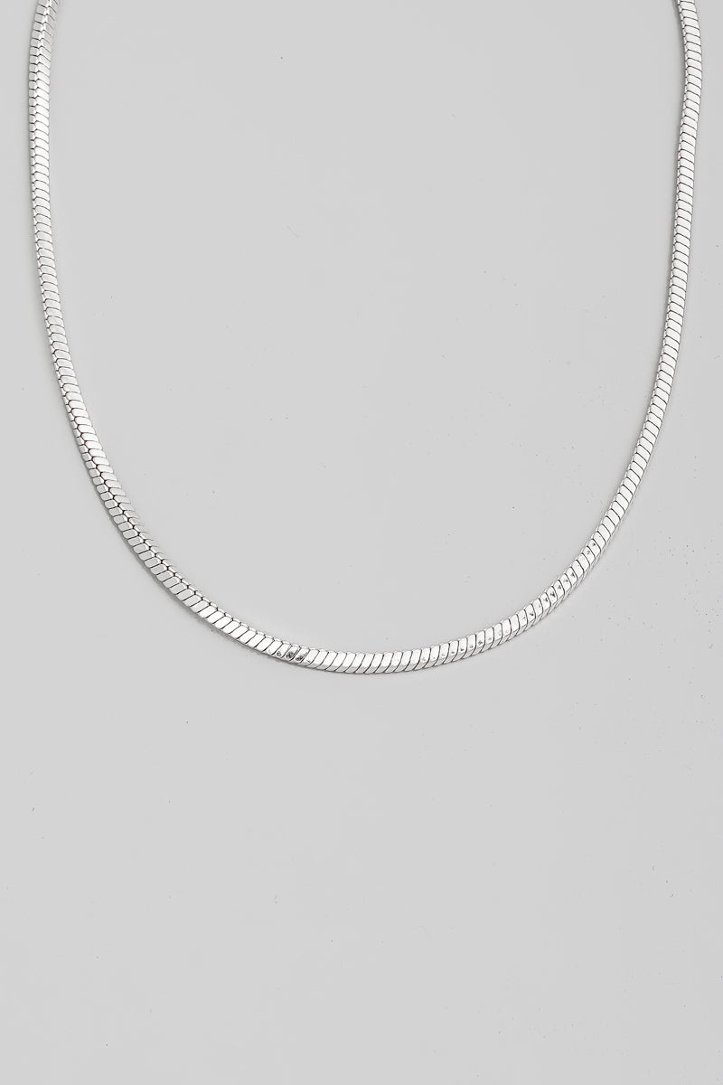 Metallic Box Chain Necklace