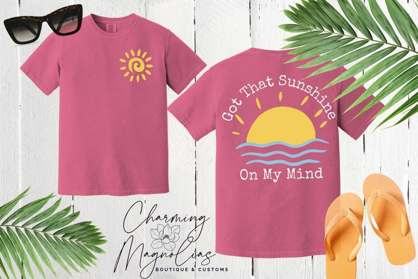 Sunshine On My Mind pocket tee